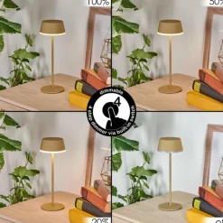 Romdrup Lampe de table d'extérieur, Lampe à poser LED Sable, 1 lumière