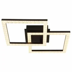 Luminaires Globo Lighting Éclairage Led|Sapena Plafonnier LED Noir, 1 lumière