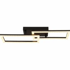 Luminaires Globo Lighting Éclairage Led|Sapena Plafonnier LED Noir, 1 lumière