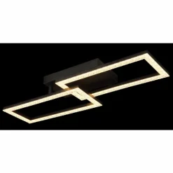 Luminaires Globo Lighting Éclairage Led|Sapena Plafonnier LED Noir, 1 lumière