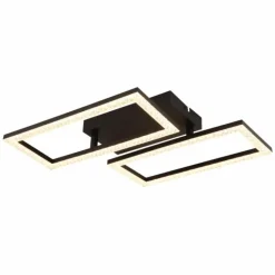 Luminaires Globo Lighting Éclairage Led|Sapena Plafonnier LED Noir, 1 lumière