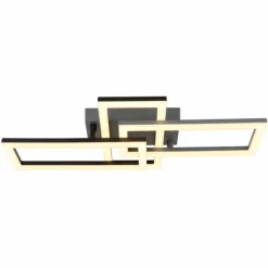 Luminaires Globo Lighting Éclairage Led|Sapena Plafonnier LED Gris, Noir, 1 lumière