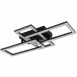 Luminaires Globo Lighting Éclairage Led|Sapena Plafonnier LED Noir, 1 lumière