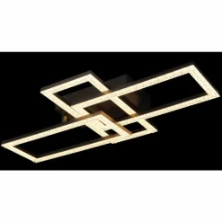 Luminaires Globo Lighting Éclairage Led|Sapena Plafonnier LED Noir, 1 lumière