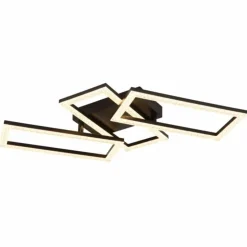 Luminaires Globo Lighting Éclairage Led|Sapena Plafonnier LED Noir, 1 lumière