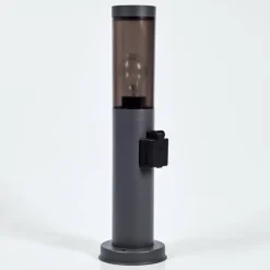 Sessa Prises électriques d'extérieur, Borne lumineuse, Eclairage de chemin Anthracite, 1 lumière