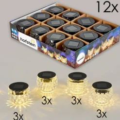 Set de lampes solaires Benson LED Noir, 1 lumière