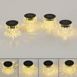 Set de lampes solaires Benson LED Noir, 1 lumière