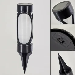 Set de lampes solaires Lakeland LED Noir, 1 lumière