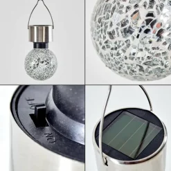 Set de lampes solaires Ledoux Acier inoxydable, 1 lumière