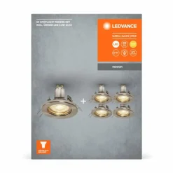 Luminaires Ledvance Luminaires Encastrés|Set Spot encastrable au plafond LED Nickel mat, 5 lumières