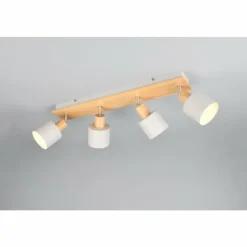Luminaires Trio Spots Et Projecteurs|Shanti Spot de plafond Gris, 4 lumières