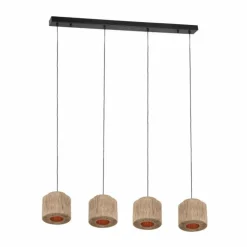 Luminaires Trio Suspensions|SMILLA Suspension Noir, 4 lumières