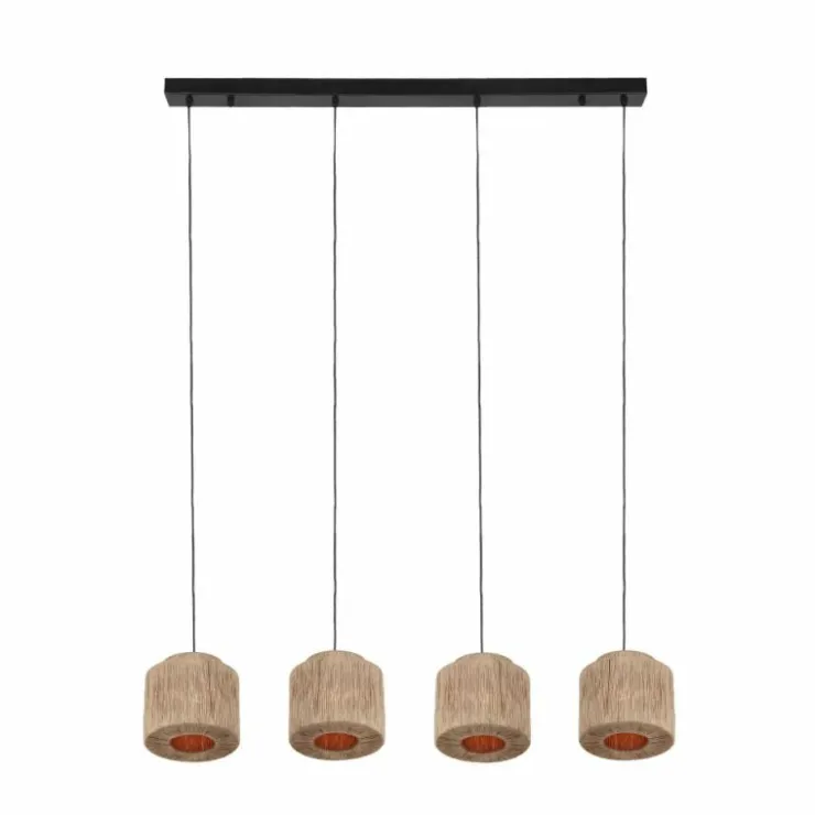 Luminaires Trio Suspensions|SMILLA Suspension Noir, 4 lumières