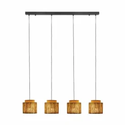 Luminaires Trio Suspensions|SMILLA Suspension Noir, 4 lumières