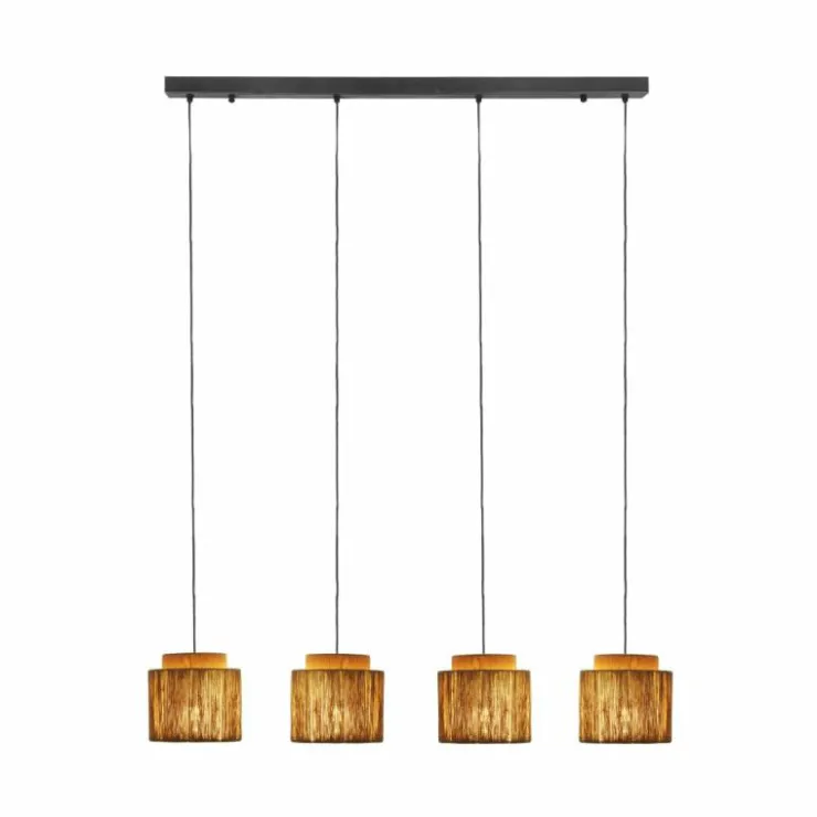 Luminaires Trio Suspensions|SMILLA Suspension Noir, 4 lumières