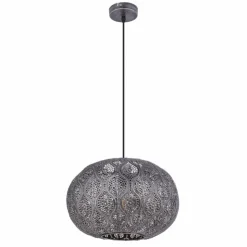 Luminaires Globo Lighting Suspensions|Solera Suspension Argenté, 1 lumière