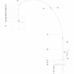 Luminaires Steinhauer Lampadaires Et Lampes Sur Pied|Solva Lampadaire Acier brossé, 1 lumière