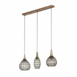 Luminaires Trio Suspensions|SORAYA Suspension Vieux laiton, 3 lumières
