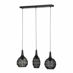 Luminaires Trio Suspensions|SORAYA Suspension Noir, 3 lumières