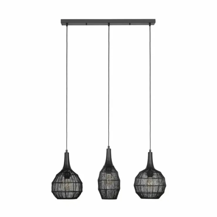 Luminaires Trio Suspensions|SORAYA Suspension Noir, 3 lumières