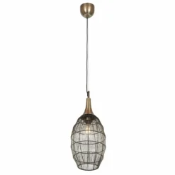 Luminaires Trio Suspensions|SORAYA Suspension Vieux laiton, 1 lumière
