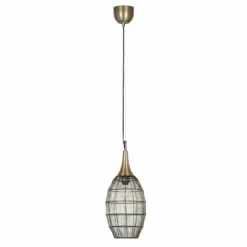 Luminaires Trio Suspensions|SORAYA Suspension Vieux laiton, 1 lumière