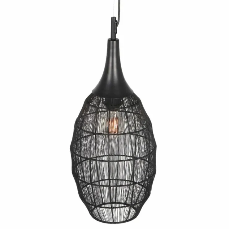 Luminaires Trio Suspensions|SORAYA Suspension Noir, 1 lumière