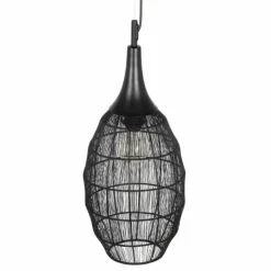 Luminaires Trio Suspensions|SORAYA Suspension Noir, 1 lumière