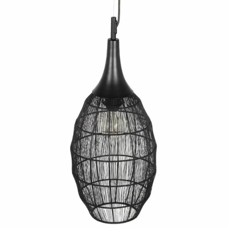 Luminaires Trio Suspensions|SORAYA Suspension Noir, 1 lumière