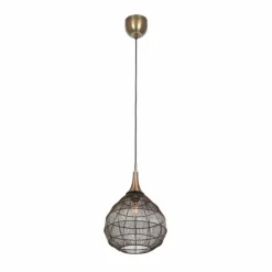 Luminaires Trio Suspensions|SORAYA Suspension Vieux laiton, 1 lumière