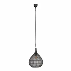 Luminaires Trio Suspensions|SORAYA Suspension Noir, 1 lumière