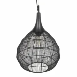 Luminaires Trio Suspensions|SORAYA Suspension Noir, 1 lumière