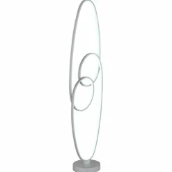 Luminaires Globo Lighting Éclairage Led|Spira Lampadaire LED Argenté, 1 lumière
