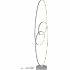 Luminaires Globo Lighting Éclairage Led|Spira Lampadaire LED Argenté, 1 lumière