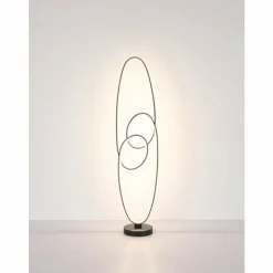 Luminaires Globo Lighting Éclairage Led|Spira Lampadaire LED Noir, 1 lumière