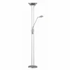 Luminaires Reality Éclairage Led|SPOCK Lampadaire LED Nickel mat, 2 lumières