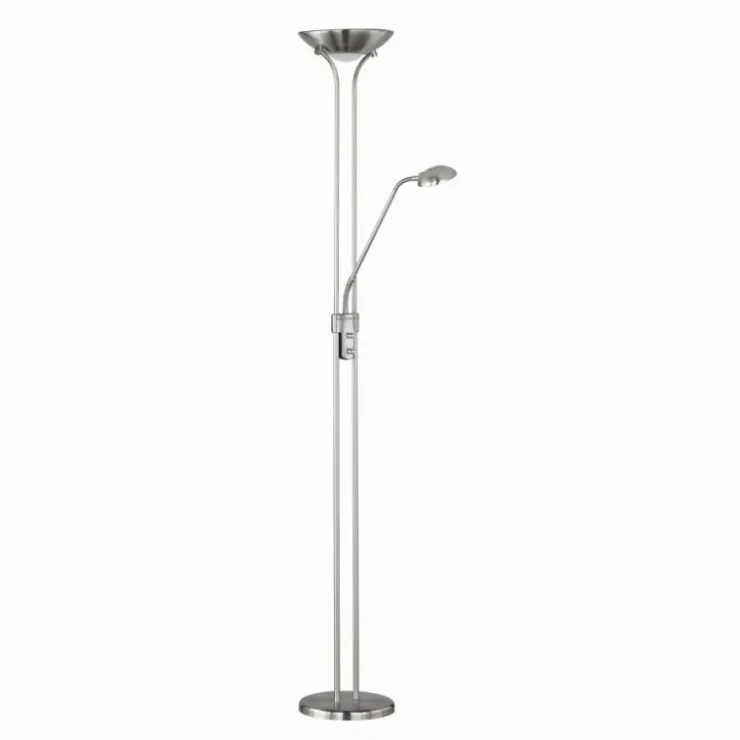 Luminaires Reality Éclairage Led|SPOCK Lampadaire LED Nickel mat, 2 lumières