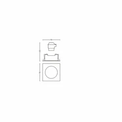 Spot à encastrer Philips Hue Ambiance White Milliskin Argenté, 1 lumière