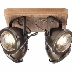 Luminaires Brilliant Spots Et Projecteurs|Spot Brilliant Carmen Wood Acier inoxydable, 4 lumières