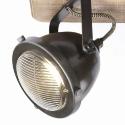 Luminaires Brilliant Spots Et Projecteurs|Spot Brilliant Carmen Wood Acier inoxydable, 4 lumières