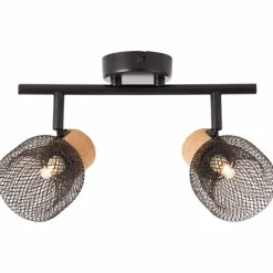 Luminaires Brilliant Spots Et Projecteurs|Spot Brilliant Flaka Noir, 2 lumières