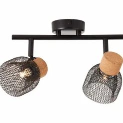Luminaires Brilliant Spots Et Projecteurs|Spot Brilliant Flaka Noir, 2 lumières
