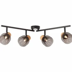 Luminaires Brilliant Spots Et Projecteurs|Spot Brilliant Flaka Noir, 4 lumières