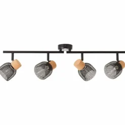 Luminaires Brilliant Spots Et Projecteurs|Spot Brilliant Flaka Noir, 4 lumières