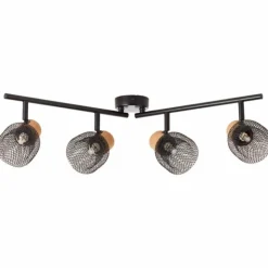 Luminaires Brilliant Spots Et Projecteurs|Spot Brilliant Flaka Noir, 4 lumières