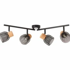 Luminaires Brilliant Spots Et Projecteurs|Spot Brilliant Flaka Noir, 4 lumières