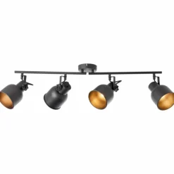 Luminaires Brilliant Spots Et Projecteurs|Spot Brilliant Rolet Noir, 4 lumières