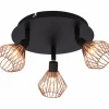 Luminaires Brilliant Spots Et Projecteurs|Spot de plafond Brilliant Dalma Noir, 3 lumières