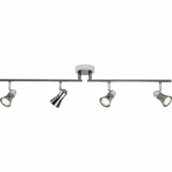 Luminaires Brilliant Éclairage Led|Spot de plafond Brilliant Jupp LED Chrome, Noir, 4 lumières